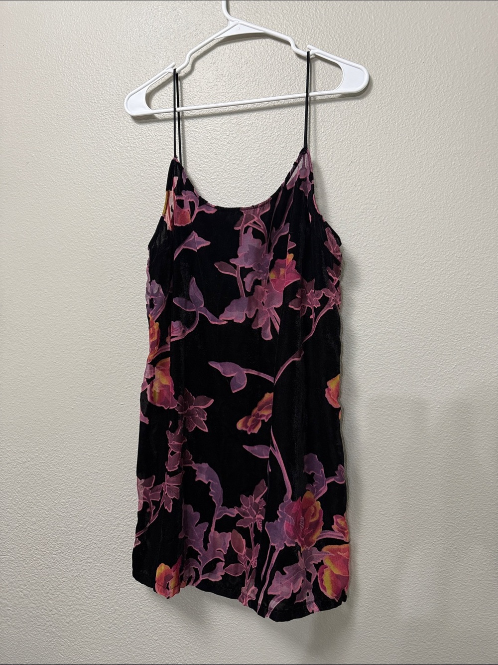 Only Hearts NYC Floral Mesh Mini Slip Dress